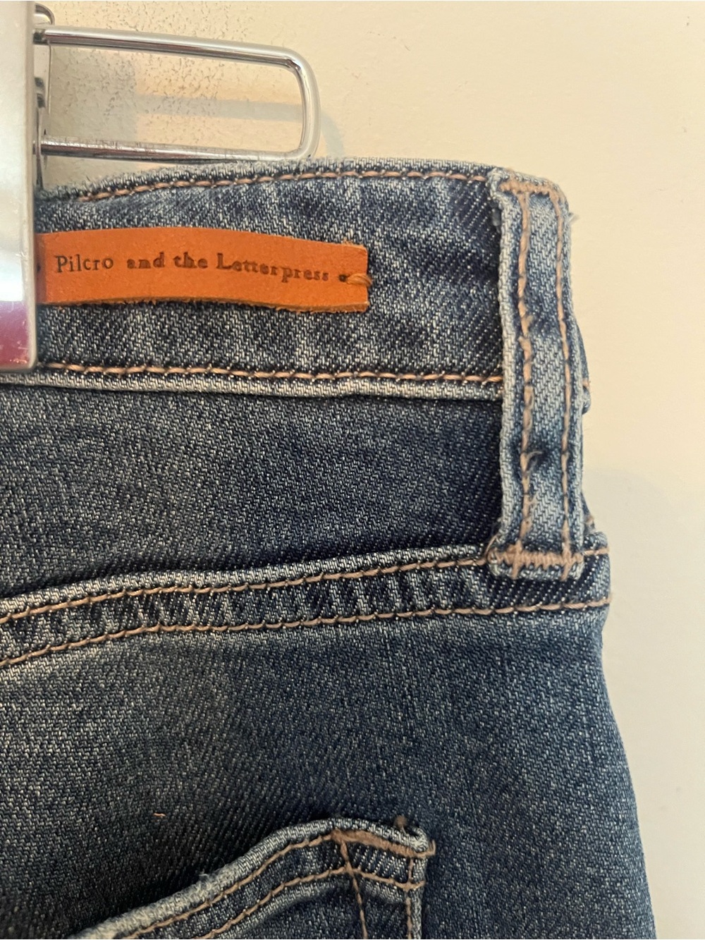 Pilcro Anthropologie High-Rise Sequined Flare Jeans Size 32 Denim - Picture 12 of 14